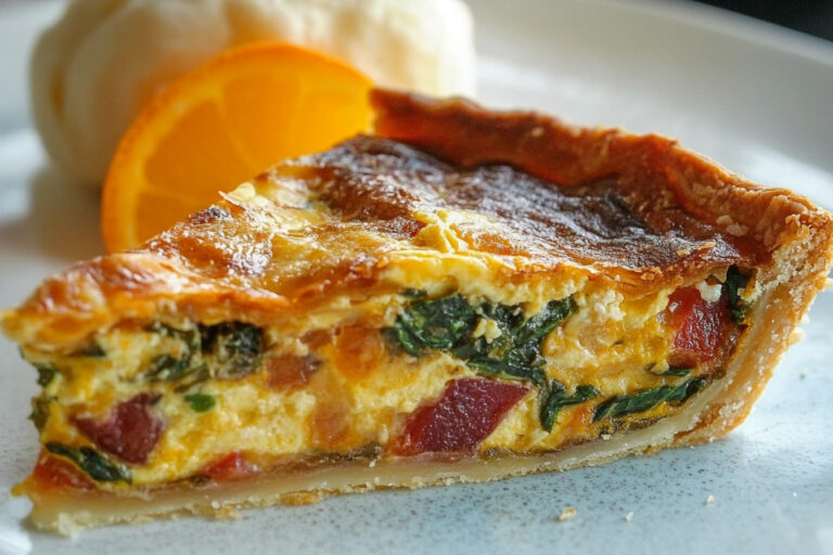 A golden-brown egg and sausage casserole with melted cheese, perfect for breakfast, brunch, or a hearty meal.