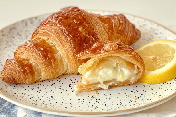 Lemon Cheesecake Creme Brulee Croissants